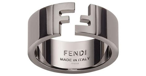 fendi ring herren silber|Men's Designer Rings .